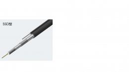 関西通信電線 同軸ケーブル RG6/U-ATNL-SSD FLEX (MW1.2) メッセン付き 黒 500 m