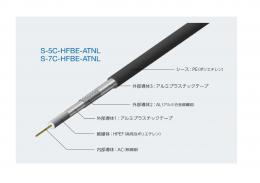 関西通信電線 同軸ケーブル S-5C-FB-AL 黒<シュリンク巻き>   100 m