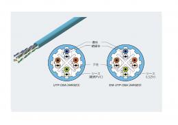 関西通信電線 LANケーブル EM-UTP-C6A (23AWGx4P) パステルブルー   200 m