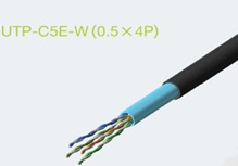 関西通信電線 屋外用LANケーブル Cat5e 100m巻　UTP-C5E-W　0.5×4P　黒色