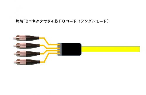 冨士電線 片端fcコネクタ付き4芯foコード Sm Ft4k Sm M Fcp 0 5sの販売