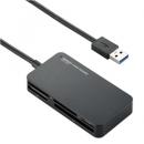 ELECOM MR3-A006BK メモリリーダライタ/USB3.0/SD・microSD・MS・XD・CF対応/スリムコネクタ/ブラック