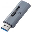 ELECOM MF-SLU3128GGY USBメモリー/USB3.2(Gen1)対応/スライド式/128GB/グレー