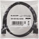 ELECOM DH-HD14EL10/RS RoHS指令準拠HDMIケーブル/イーサネット対応/1.0m/ブラック/簡易パッケージ