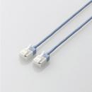 ELECOM LD-GPASST/BU10 LANケーブル/CAT6A/スーパースリム/爪折れ防止/1.0m/ブルー