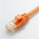 ELECOM LD-GPY/DR1 CAT6準拠 GigabitやわらかLANケーブル 1m(オレンジ)