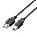 ELECOM U2C-BN07BK USB2.0ケーブル/A-Bタイプ/ノーマル/0.7m/ブラック
