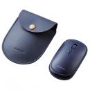 ELECOM M-TM10BBBU BlueLEDマウス/薄型/Bluetooth対応/4ボタン/ポーチ付/ブルー
