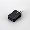 ELECOM USB-AADC01BK USBオーディオ変換アダプタ/ブラック