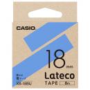 CASIO XB-18BU Lateco用テープ 18mm 青/黒文字