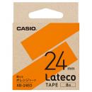 CASIO XB-24EO Lateco用テープ 24mm オレンジ/黒文字