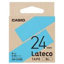 CASIO XB-24SB Lateco用テープ 24mm 水色/黒文字