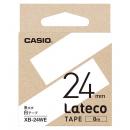CASIO XB-24WE Lateco用テープ 24mm 白/黒文字