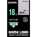 CASIO XR-18GX ネームランド用強粘着テープ 18mm 透明/黒文字