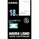CASIO XR-18XS ネームランド用透明テープ 18mm 透明/銀文字