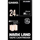 CASIO XR-24ABK ネームランド用白文字テープ 24mm 黒/白文字