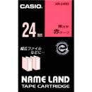 CASIO XR-24RD ネームランド用スタンダードテープ 24mm 赤/黒文字