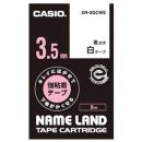 CASIO XR-3GCWE ネームランド用キレイにはがせて下地がかくせる強粘着テープ 3.5mm 白に黒文字