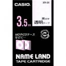 CASIO XR-3X ネームランド用透明テープ 3.5mm 透明/黒文字