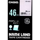 CASIO XR-46X ネームランド用透明テープ 46mm 透明/黒文字