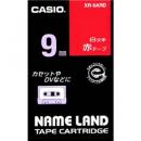 CASIO XR-9ARD ネームランド用白文字テープ 9mm 赤/白文字