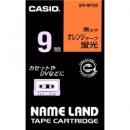 CASIO XR-9FOE ネームランド用蛍光色テープ 9mm 蛍光オレンジ/黒文字