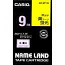 CASIO XR-9FYW ネームランド用蛍光色テープ 9mm 蛍光黄/黒文字