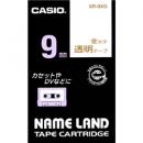 CASIO XR-9XG ネームランド用透明テープ 9mm 透明/金文字