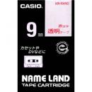 CASIO XR-9XRD ネームランド用透明テープ 9mm 透明/赤文字
