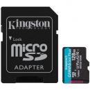 Kingston SDCG3/128GB 128GB microSDXCカード Canvas Go! Plus Class 10 UHS-I U3 170R/90W SDアダプタ付属