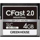 グリーンハウス GH-CFS-NSC4G CFast2.0 SLC 0度～70度 4GB 3年保証