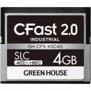グリーンハウス GH-CFS-XSC4G CFast2.0 SLC -40度～85度 4GB 3年保証