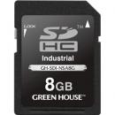 グリーンハウス GH-SDI-NSA8G インダストリアルSDHCカード SLC 0～70℃ 8GB