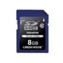 グリーンハウス GH-SDI-XSA8G インダストリアルSDHCカード SLC -40～+85℃ 8GB