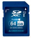 グリーンハウス GH-SDXCUB64G SDXCメモリーカード UHS-I クラス10 64GB