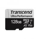 Transcend TS128GUSD340S 128GB microSDXCカード 340S w/ adapter UHS-I U3 A2