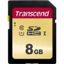 Transcend TS8GSDC500S 8GB UHS-I U1 SDHC Card (MLC)