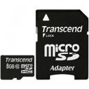 Transcend TS8GUSDHC10 microSDHCカード 8GB Class10 付属品（SDカード変換アダプタ付き）