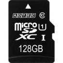 ADTEC AD-MRXAM128G/U1 microSDXCカード 128GB UHS-I Class10 SD変換Adapter付