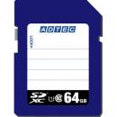 ADTEC AD-SDTX64G/U1 SDXCカード 64GB UHS-I Class10 データ復旧サービス付き