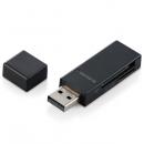 ELECOM MR-D205BK カードリーダー/スティックタイプ/USB2.0対応/SD+microSD対応/ブラック