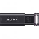 Sony USM64GU B USB3.0対応 ノックスライド式USBメモリー ポケットビット 64GB ブラック キャップレス