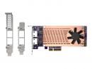 QNAP QM2-2P2G2T 2 x M.2 PCIe SSD + 2ポート 2.5GbE LANカード (QM2-2P2G2T、単体)