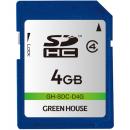 グリーンハウス GH-SDC-D4G SDHCカード クラス4 4GB