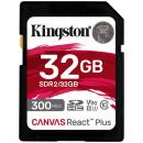 Kingston SDR2/32GB SDXCカード 32GB UHS-II V90 Canvas React Plus SD Card
