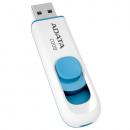 ADATA AC008-64G-RWE USBメモリ C008 64GB USB2.0対応 スライド式 ホワイト＋ブルー /5年保証