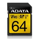 ADATA ASDX64GUII3CL10-C SDXCカード UHS-II U3 Class10 64GB