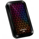 ADATA ASE770G-512GU32G2-CBK SE770G 512GB 外付けSSD USB3.2 Gen2 Type-C RGB LED搭載 3年保証