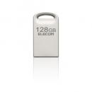 ELECOM MF-SU3A128GSV USBメモリ/USB3.2(Gen1)対応/超小型/128GB/シルバー