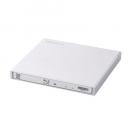 Logitec LBD-PWB6U3CSWH ポータブルBlu-rayディスクドライブ/USB3.2 Gen1/スリム/再生&書き込みソフト付/UHDBD対応/Type-C&Type-Aケーブル付属/ホワイト